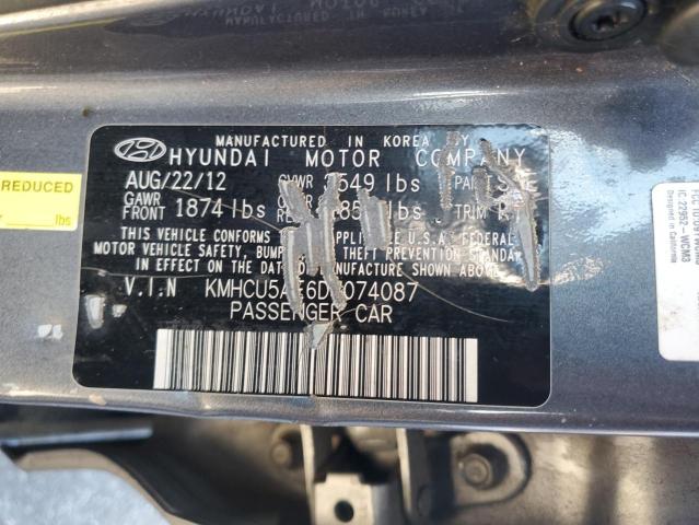 Photo 11 VIN: KMHCU5AE6DU074087 - HYUNDAI ACCENT 