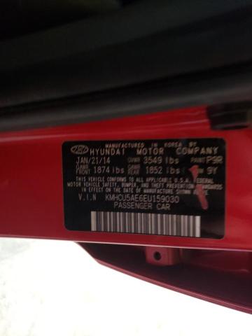 Photo 9 VIN: KMHCU5AE6EU159030 - HYUNDAI ACCENT GLS 