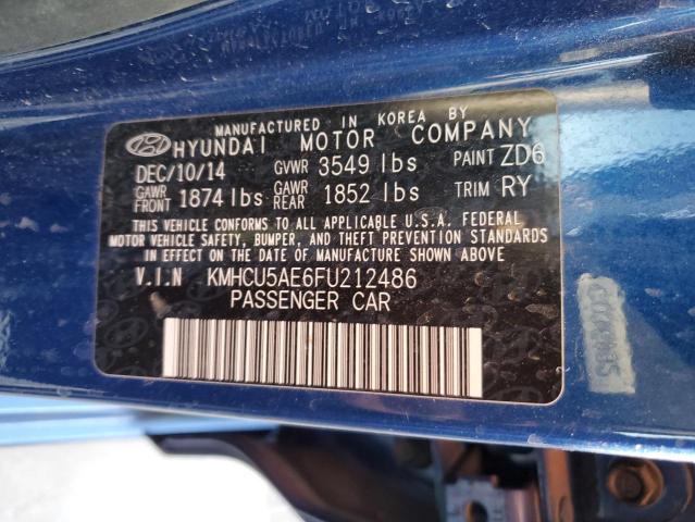 Photo 11 VIN: KMHCU5AE6FU212486 - HYUNDAI ACCENT 