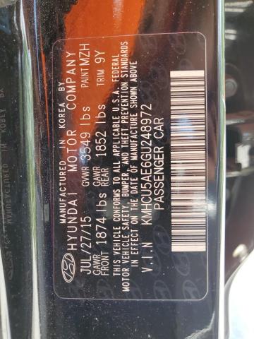 Photo 11 VIN: KMHCU5AE6GU248972 - HYUNDAI ACCENT 