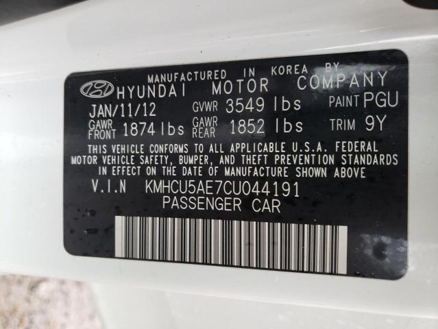 Photo 9 VIN: KMHCU5AE7CU044191 - HYUNDAI ACCENT GLS 