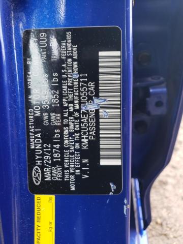 Photo 11 VIN: KMHCU5AE7CU055711 - HYUNDAI ACCENT 