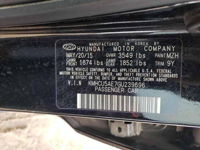 Photo 11 VIN: KMHCU5AE7GU239696 - HYUNDAI ACCENT SPO 