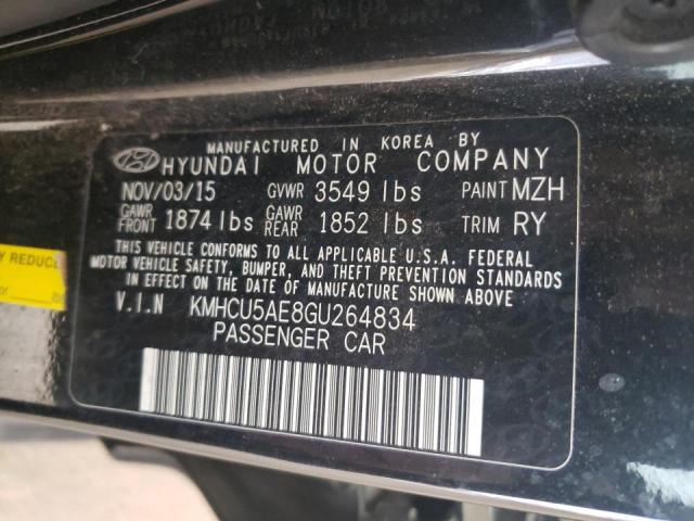 Photo 9 VIN: KMHCU5AE8GU264834 - HYUNDAI ACCENT SPO 