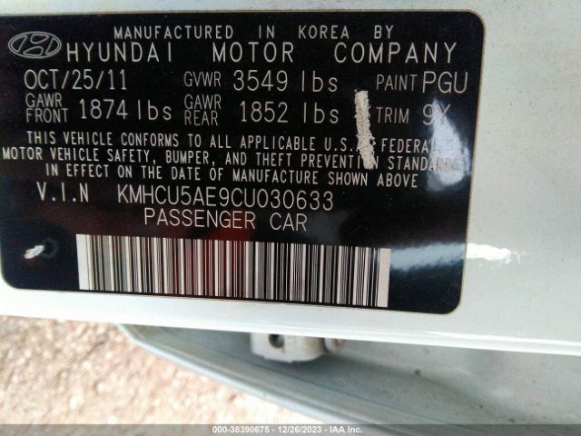 Photo 8 VIN: KMHCU5AE9CU030633 - HYUNDAI ACCENT 