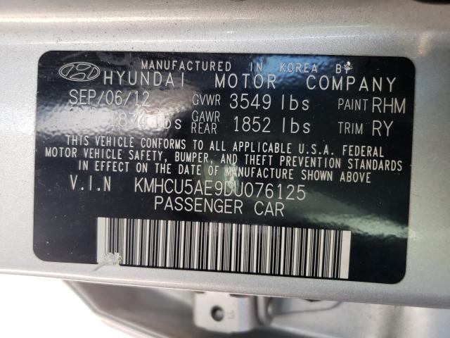 Photo 9 VIN: KMHCU5AE9DU076125 - HYUNDAI ACCENT GLS 