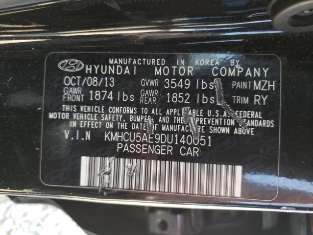 Photo 9 VIN: KMHCU5AE9DU140051 - HYUNDAI ACCENT GLS 