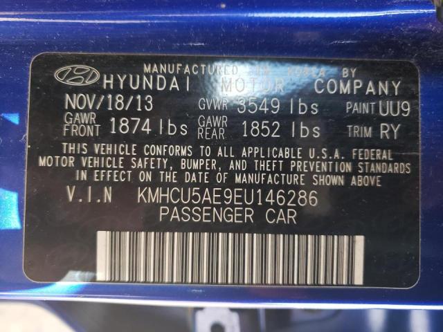 Photo 9 VIN: KMHCU5AE9EU146286 - HYUNDAI ACCENT GLS 