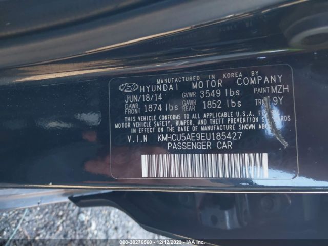 Photo 8 VIN: KMHCU5AE9EU185427 - HYUNDAI ACCENT 