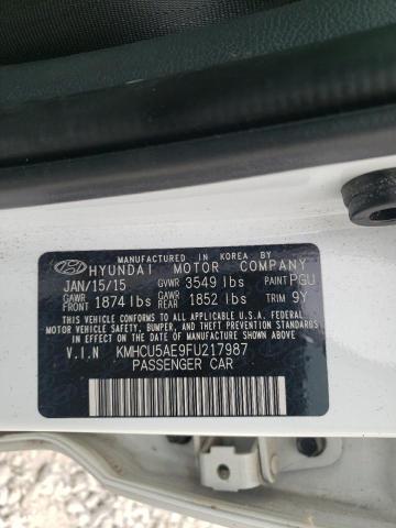 Photo 11 VIN: KMHCU5AE9FU217987 - HYUNDAI ACCENT 