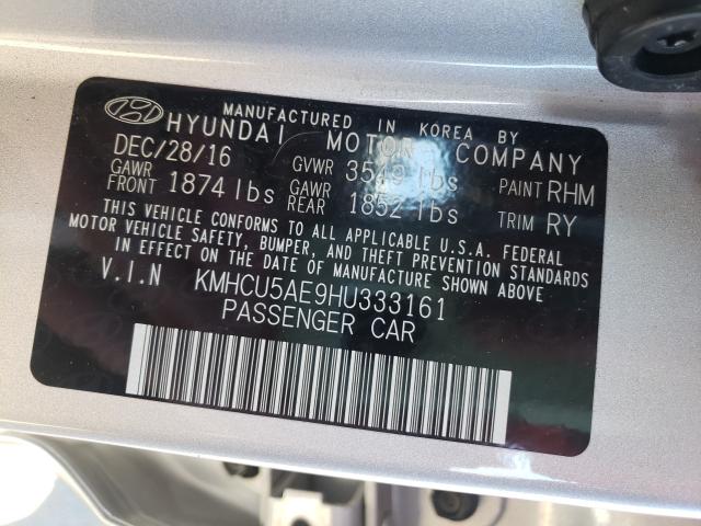 Photo 9 VIN: KMHCU5AE9HU333161 - HYUNDAI ACCENT SPO 