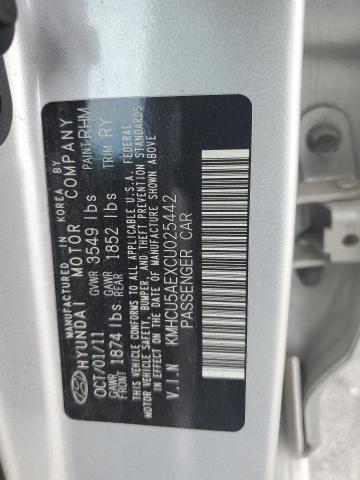 Photo 11 VIN: KMHCU5AEXCU025442 - HYUNDAI ACCENT GLS 