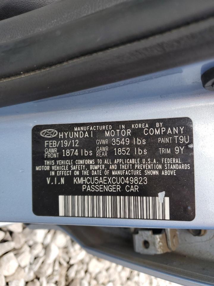 Photo 11 VIN: KMHCU5AEXCU049823 - HYUNDAI ACCENT 