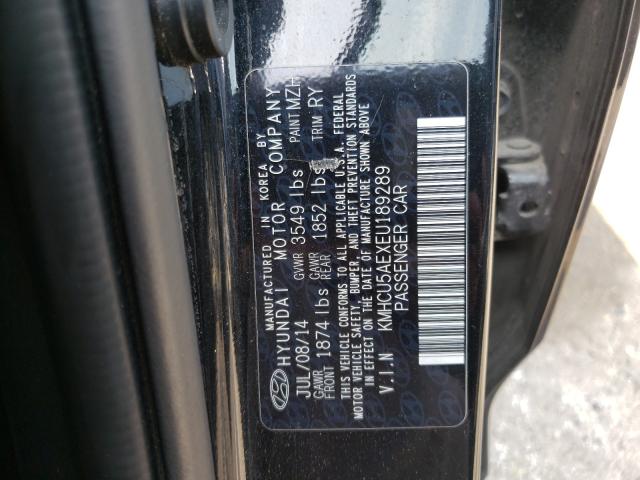 Photo 9 VIN: KMHCU5AEXEU189289 - HYUNDAI ACCENT GLS 