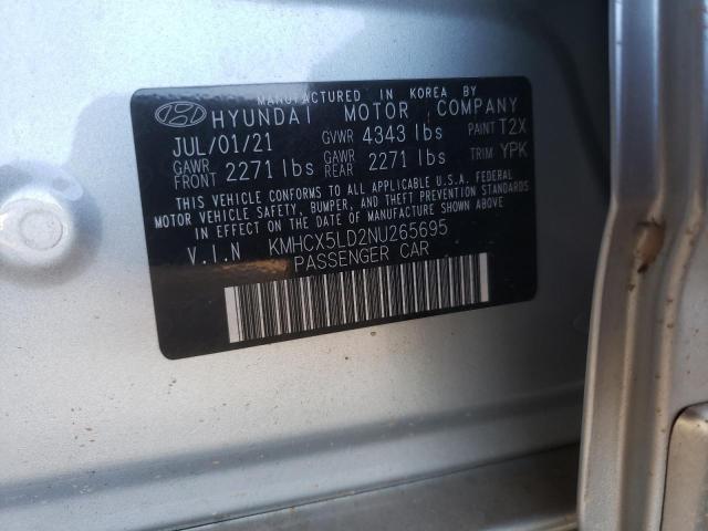 Photo 9 VIN: KMHCX5LD2NU265695 - HYUNDAI IONIQ LIMI 