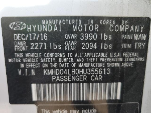 Photo 11 VIN: KMHD04LB0HU355613 - HYUNDAI ELANTRA 