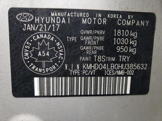 Photo 9 VIN: KMHD04LB0HU385632 - HYUNDAI ELANTRA SP 