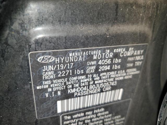 Photo 11 VIN: KMHD04LB0JU505743 - HYUNDAI ELANTRA SP 