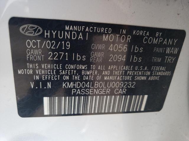 Photo 11 VIN: KMHD04LB0LU009232 - HYUNDAI ELANTRA SP 