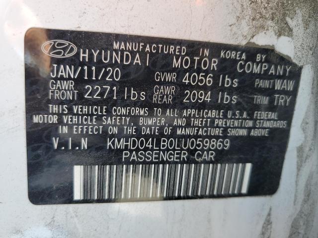 Photo 11 VIN: KMHD04LB0LU059869 - HYUNDAI ELANTRA SP 