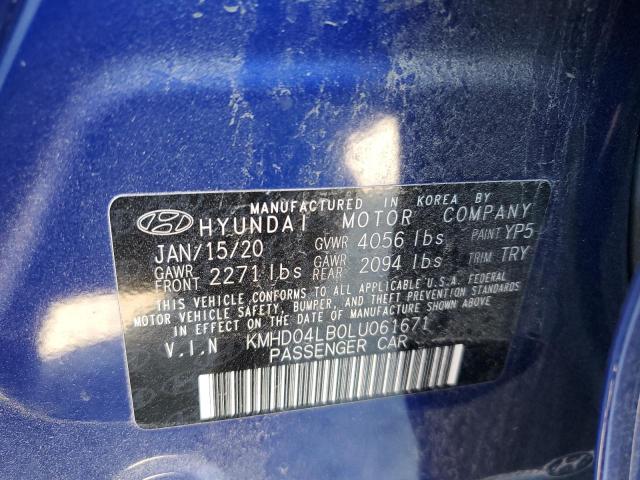 Photo 9 VIN: KMHD04LB0LU061671 - HYUNDAI ELANTRA SP 