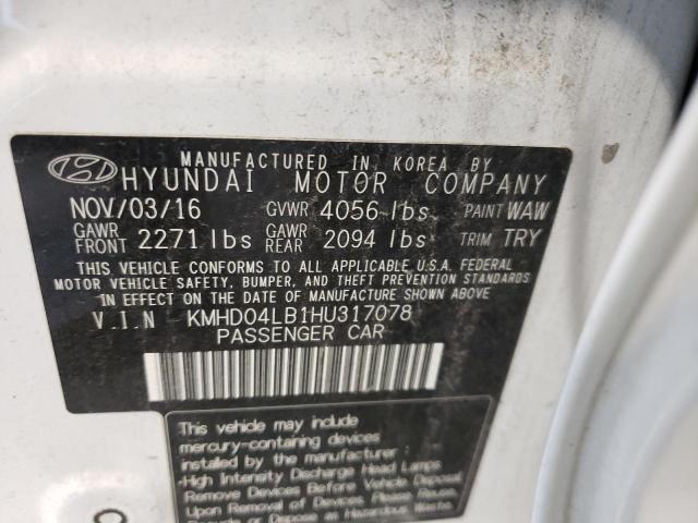 Photo 9 VIN: KMHD04LB1HU317078 - HYUNDAI ELANTRA SP 