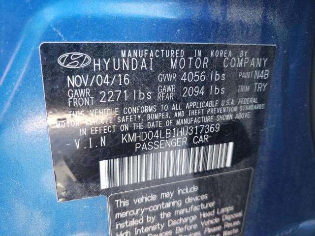 Photo 11 VIN: KMHD04LB1HU317369 - HYUNDAI ELANTRA SP 