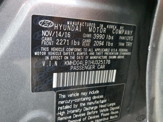 Photo 12 VIN: KMHD04LB1HU325178 - HYUNDAI ELANTRA SP 