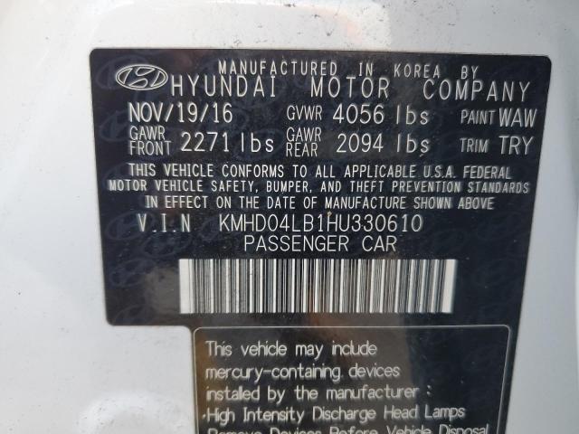 Photo 11 VIN: KMHD04LB1HU330610 - HYUNDAI ELANTRA SP 