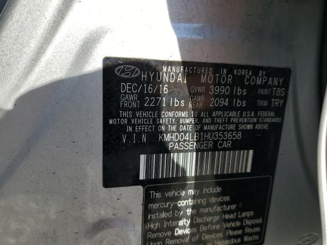 Photo 11 VIN: KMHD04LB1HU353658 - HYUNDAI ELANTRA SP 