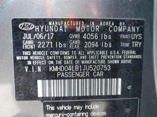 Photo 11 VIN: KMHD04LB1JU520753 - HYUNDAI ELANTRA SP 