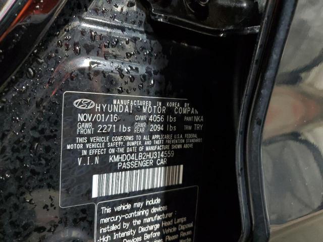 Photo 12 VIN: KMHD04LB2HU314559 - HYUNDAI ELANTRA SP 