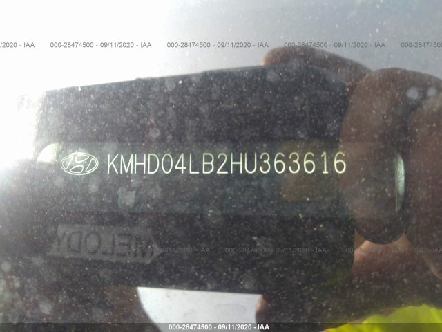 Photo 8 VIN: KMHD04LB2HU363616 - HYUNDAI ELANTRA 