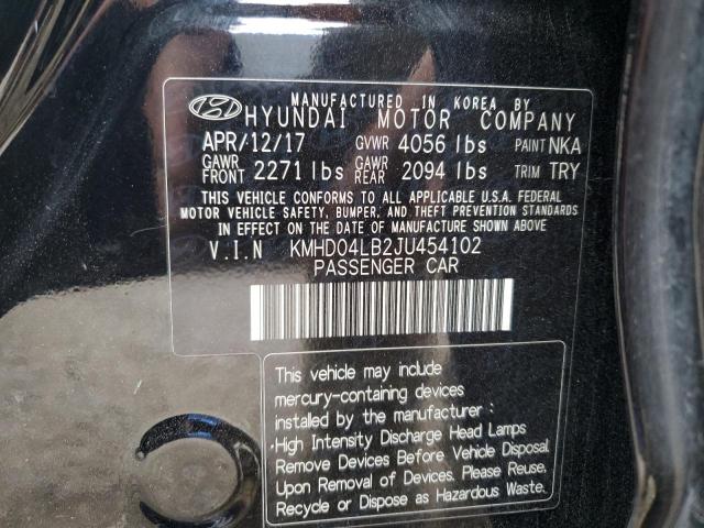 Photo 11 VIN: KMHD04LB2JU454102 - HYUNDAI ELANTRA SP 