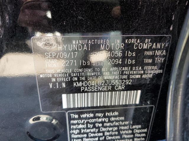 Photo 12 VIN: KMHD04LB2JU553292 - HYUNDAI ELANTRA SP 