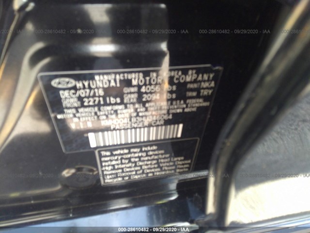 Photo 8 VIN: KMHD04LB3HU346064 - HYUNDAI ELANTRA 