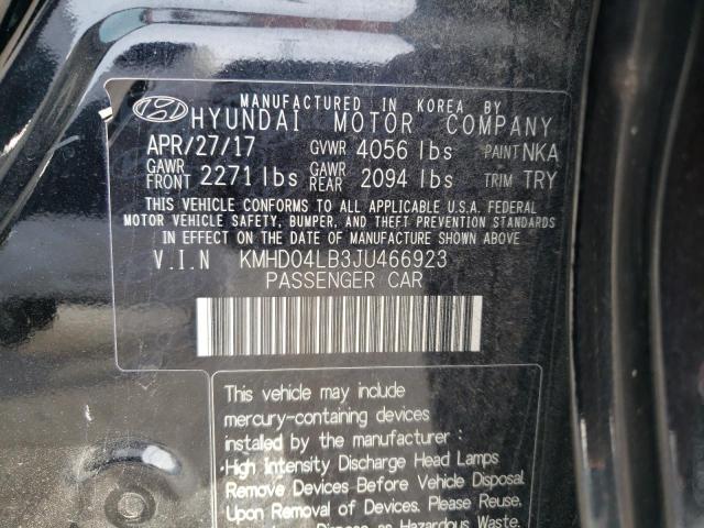 Photo 12 VIN: KMHD04LB3JU466923 - HYUNDAI ELANTRA SP 