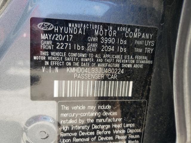 Photo 9 VIN: KMHD04LB3JU480224 - HYUNDAI ELANTRA SP 