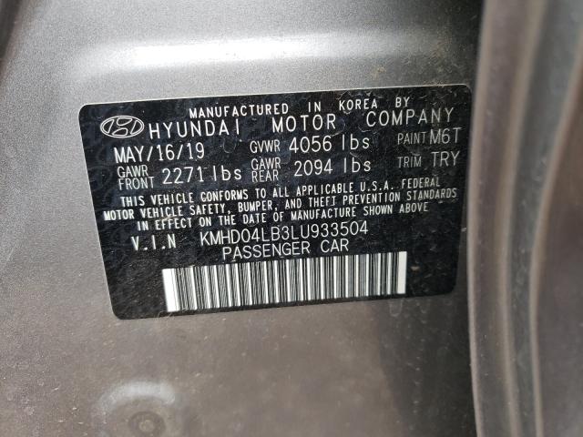 Photo 9 VIN: KMHD04LB3LU933504 - HYUNDAI ELANTRA SP 