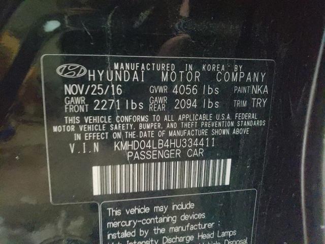 Photo 9 VIN: KMHD04LB4HU334411 - HYUNDAI ELANTRA SP 