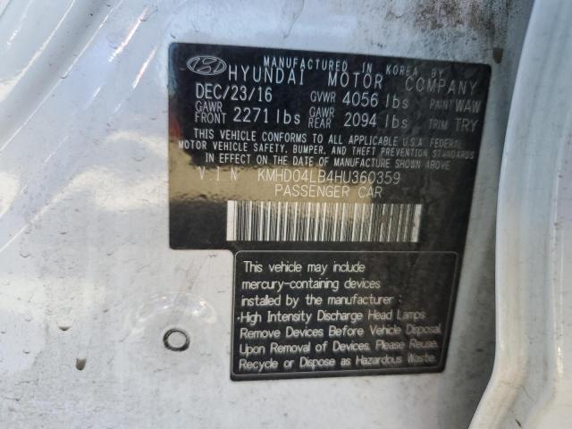 Photo 11 VIN: KMHD04LB4HU360359 - HYUNDAI ELANTRA SP 