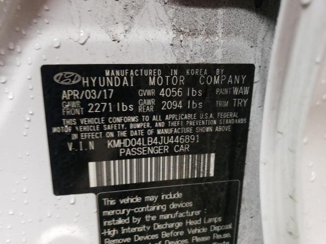 Photo 9 VIN: KMHD04LB4JU446891 - HYUNDAI ELANTRA SP 