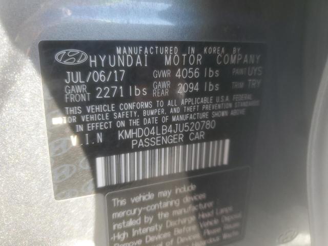 Photo 11 VIN: KMHD04LB4JU520780 - HYUNDAI ELANTRA SP 