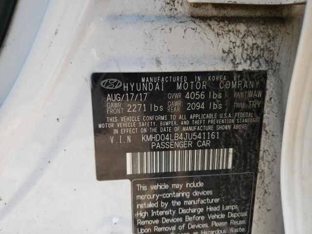 Photo 12 VIN: KMHD04LB4JU541161 - HYUNDAI ELANTRA SP 