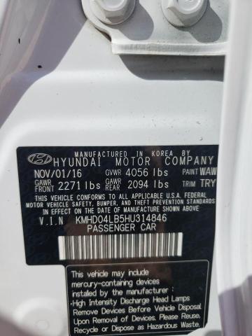 Photo 9 VIN: KMHD04LB5HU314846 - HYUNDAI ELANTRA SP 