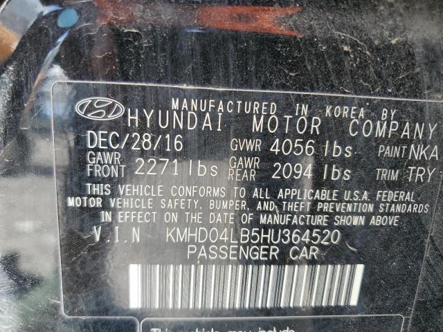 Photo 11 VIN: KMHD04LB5HU364520 - HYUNDAI ELANTRA 