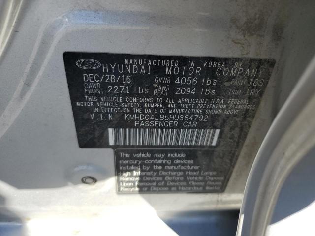 Photo 11 VIN: KMHD04LB5HU364792 - HYUNDAI ELANTRA 