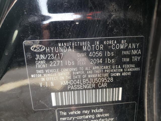 Photo 9 VIN: KMHD04LB5JU509528 - HYUNDAI ELANTRA SP 