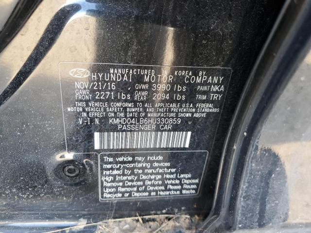 Photo 11 VIN: KMHD04LB6HU330859 - HYUNDAI ELANTRA 