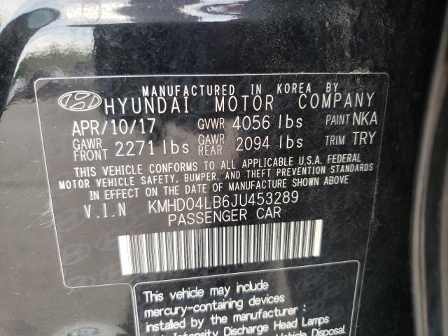 Photo 9 VIN: KMHD04LB6JU453289 - HYUNDAI ELANTRA SP 